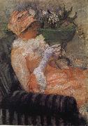 Mary Cassatt A cup of tea oil painting artist